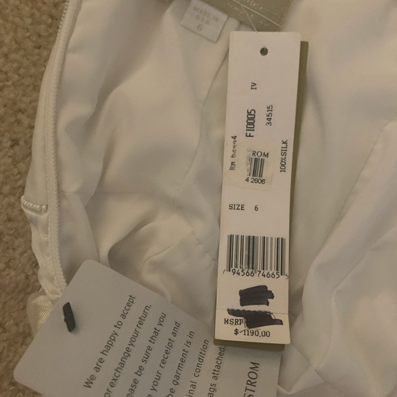 Nicole Miller at Nordstrom Mermaid Wedding Dress w/Corset Beaded Bodice NWT - Picture 4 of 4